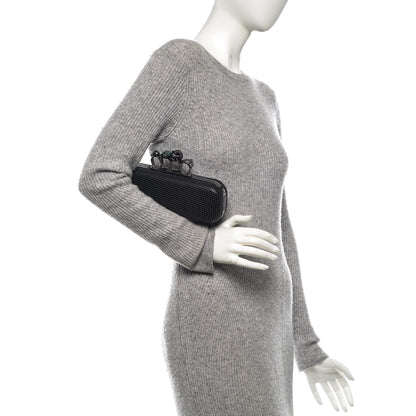 Alexander McQueen Studded Knucklebox Clutch Black 2 of 9