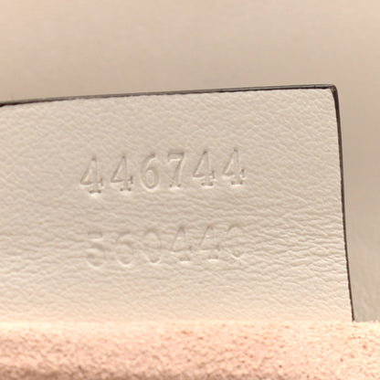 Gucci Calfskin Matelasse Mini GG Marmont Shoulder Bag White 7 of 11