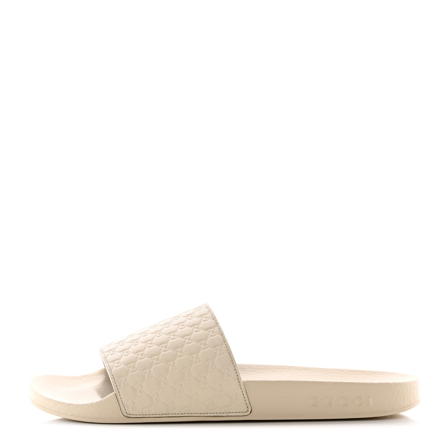 Gucci Microguccissima Slide Sandals 39 Ivory 1 of 14