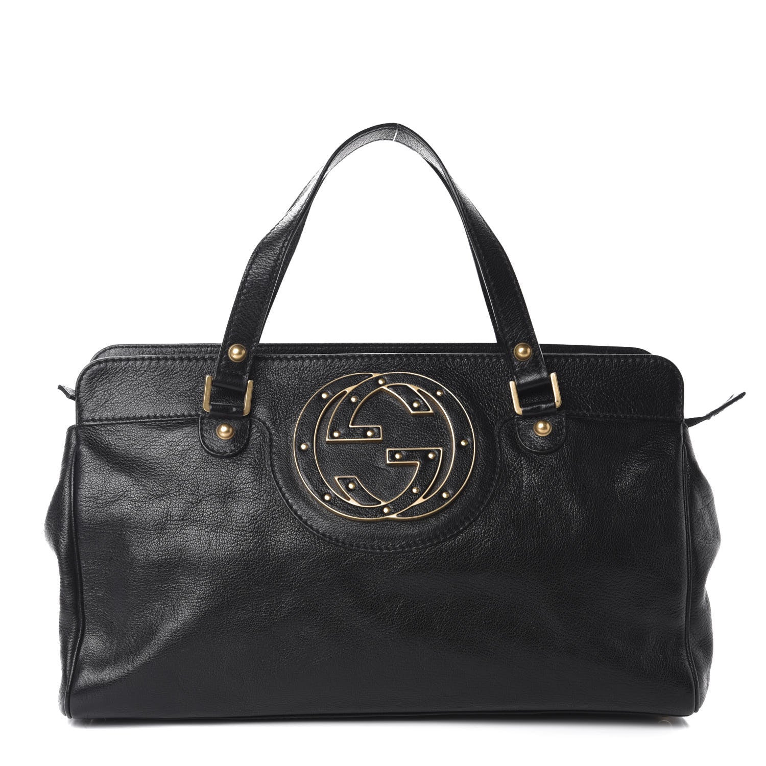 Gucci Calfskin Blondie Satchel Black 1 of 10