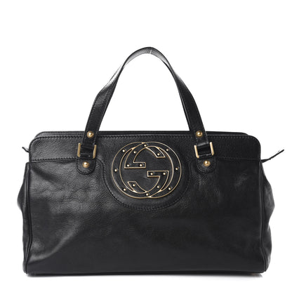 Gucci Calfskin Blondie Satchel Black 1 of 10