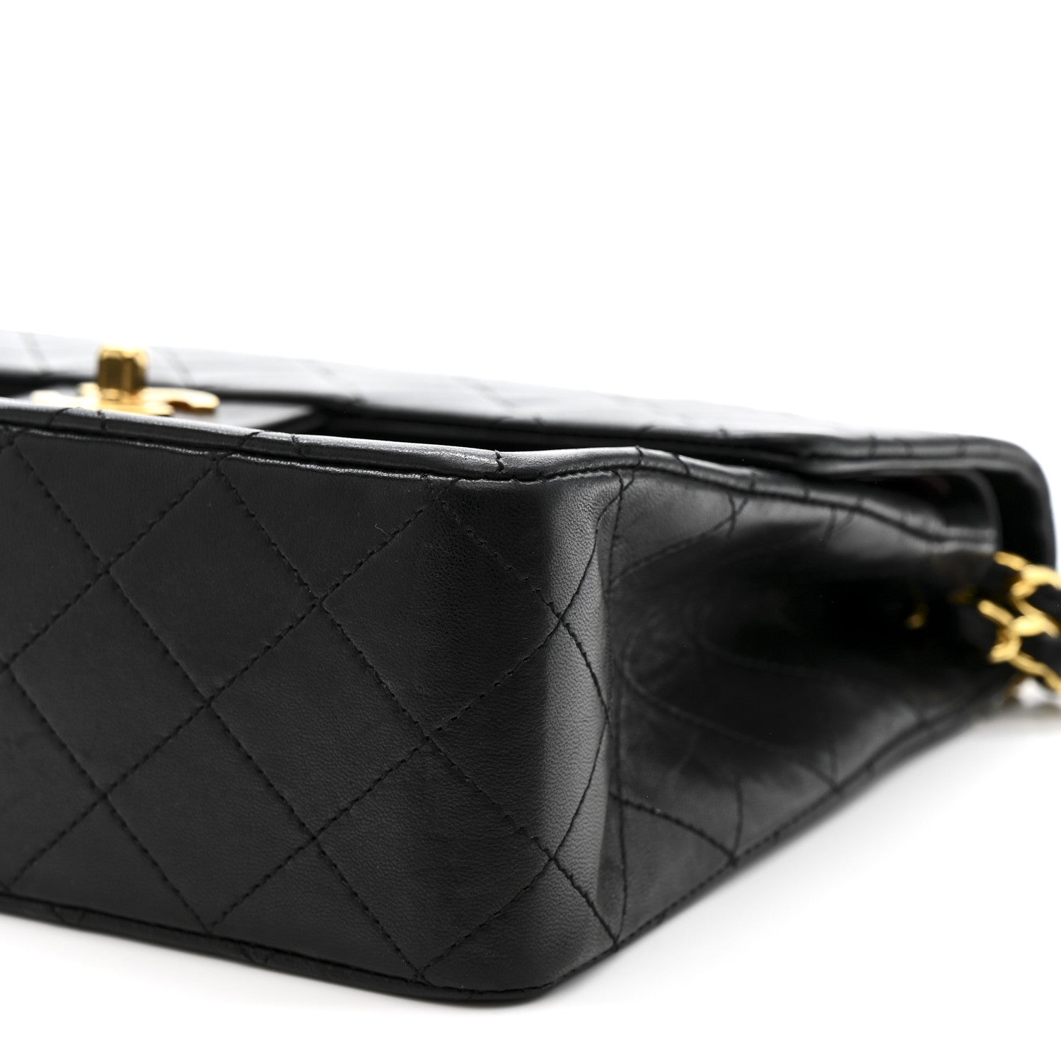 Chanel Lambskin Quilted Medium Double Flap Black 11 of 16
