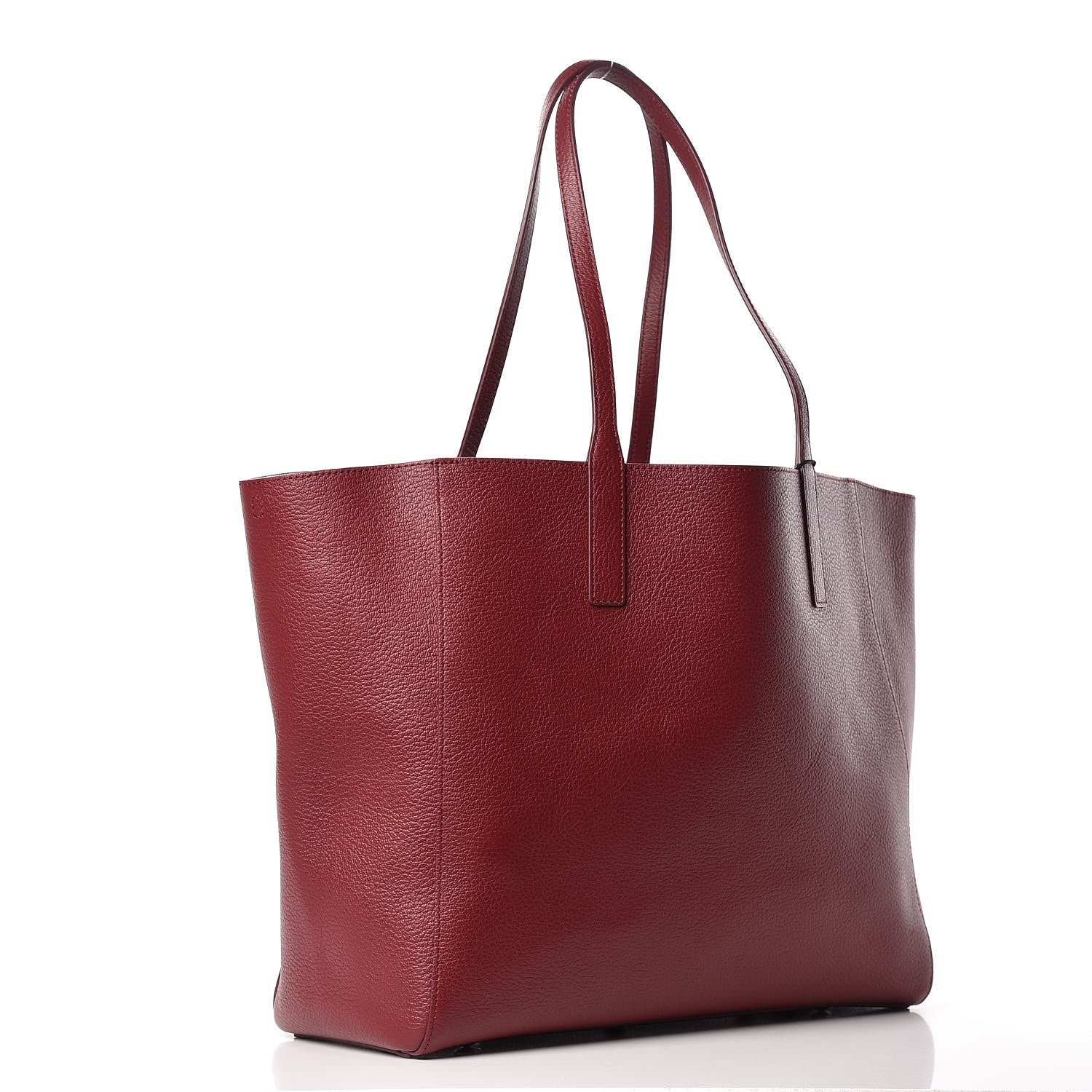 MCM Grained Calfskin Medium Reversible Wandel Tote Ruby Tan 5 of 14