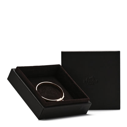 Hermes 18K Rose Gold Diamond PM Kelly Pave Bracelet SH 4 of 4