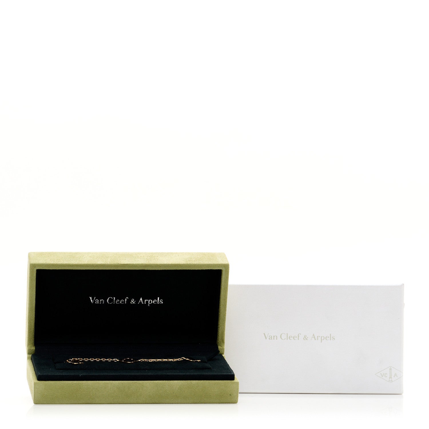 Van Cleef & Arpels 18K Yellow Gold 3 Motifs Byzantine Alhambra Bracelet 4 of 4