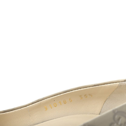 Gucci Guccissima Peep Toe Pumps 35.5 Mystic White 10 of 11