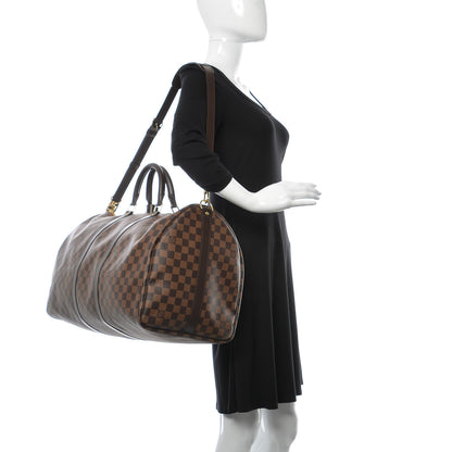 Louis Vuitton Damier Ebene Keepall Bandouliere 55 2 of 7