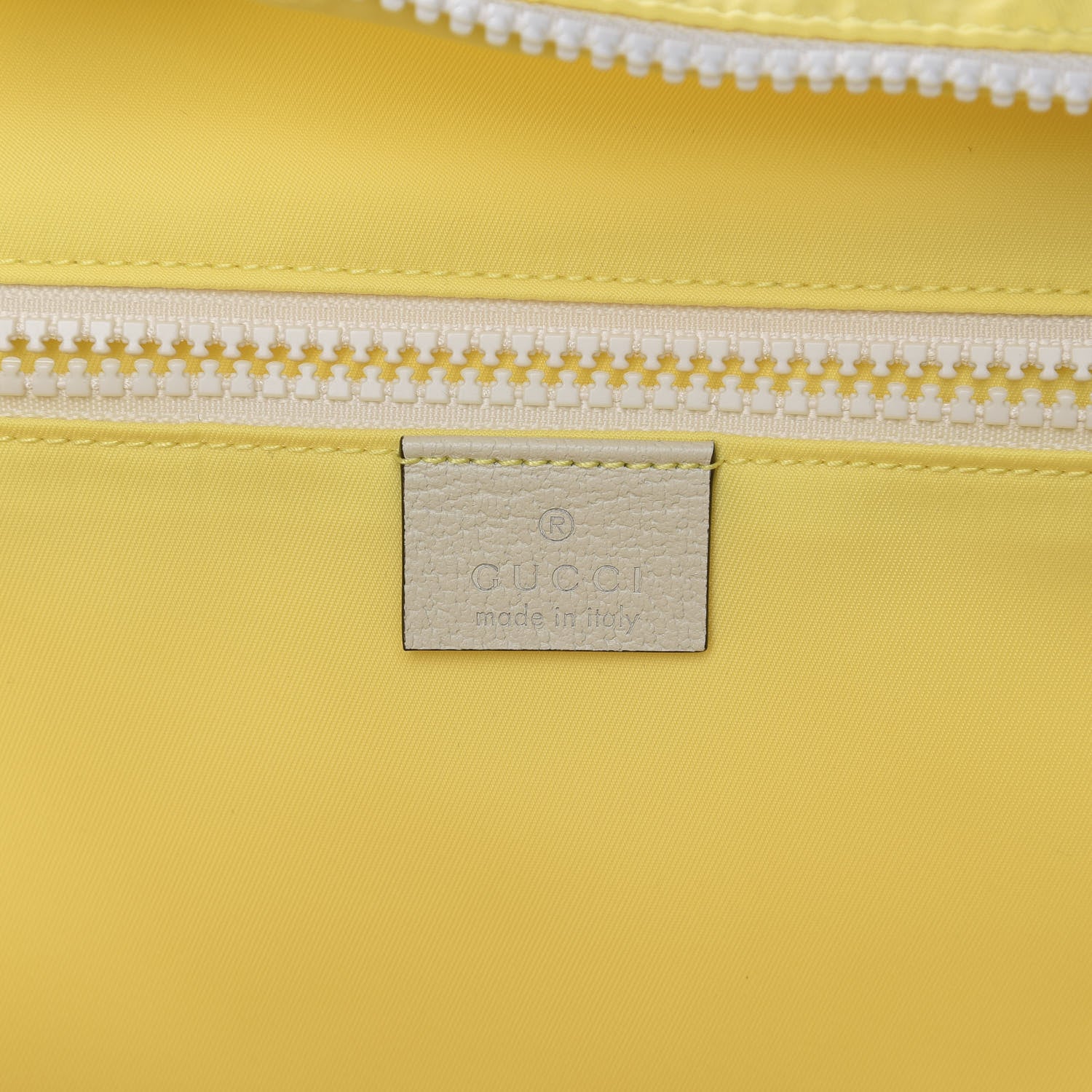 Gucci Nylon Twill Blind For Love Interlocking G Backpack Pastel Yellow Multicolor 8 of 10