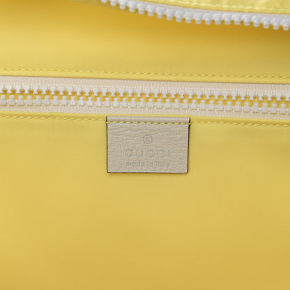 Gucci Nylon Twill Blind For Love Interlocking G Backpack Pastel Yellow Multicolor 8 of 10