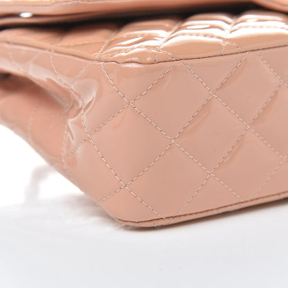 Chanel Patent Quilted Medium Double Flap Light Pink 9 of 18