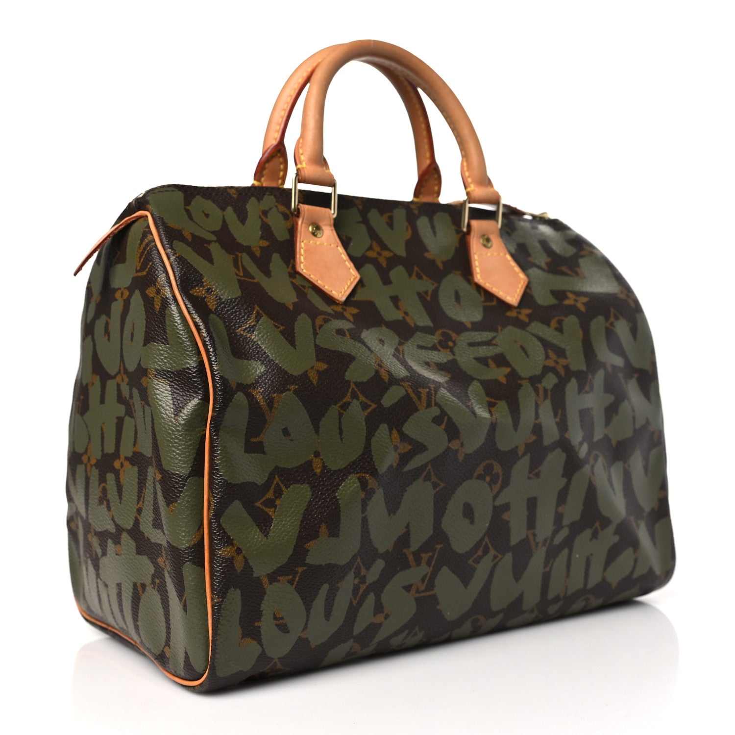 Louis Vuitton Monogram Graffiti Speedy 30 Kaki 3 of 10