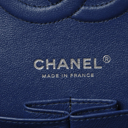 Chanel Caviar Quilted Medium Double Flap Dark Blue 7 of 8