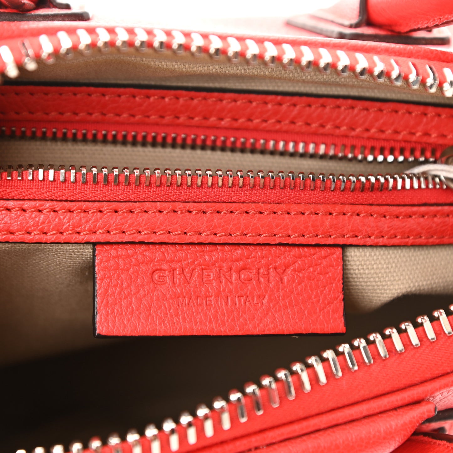 Sugar Goatskin Mini Antigona Pop Red