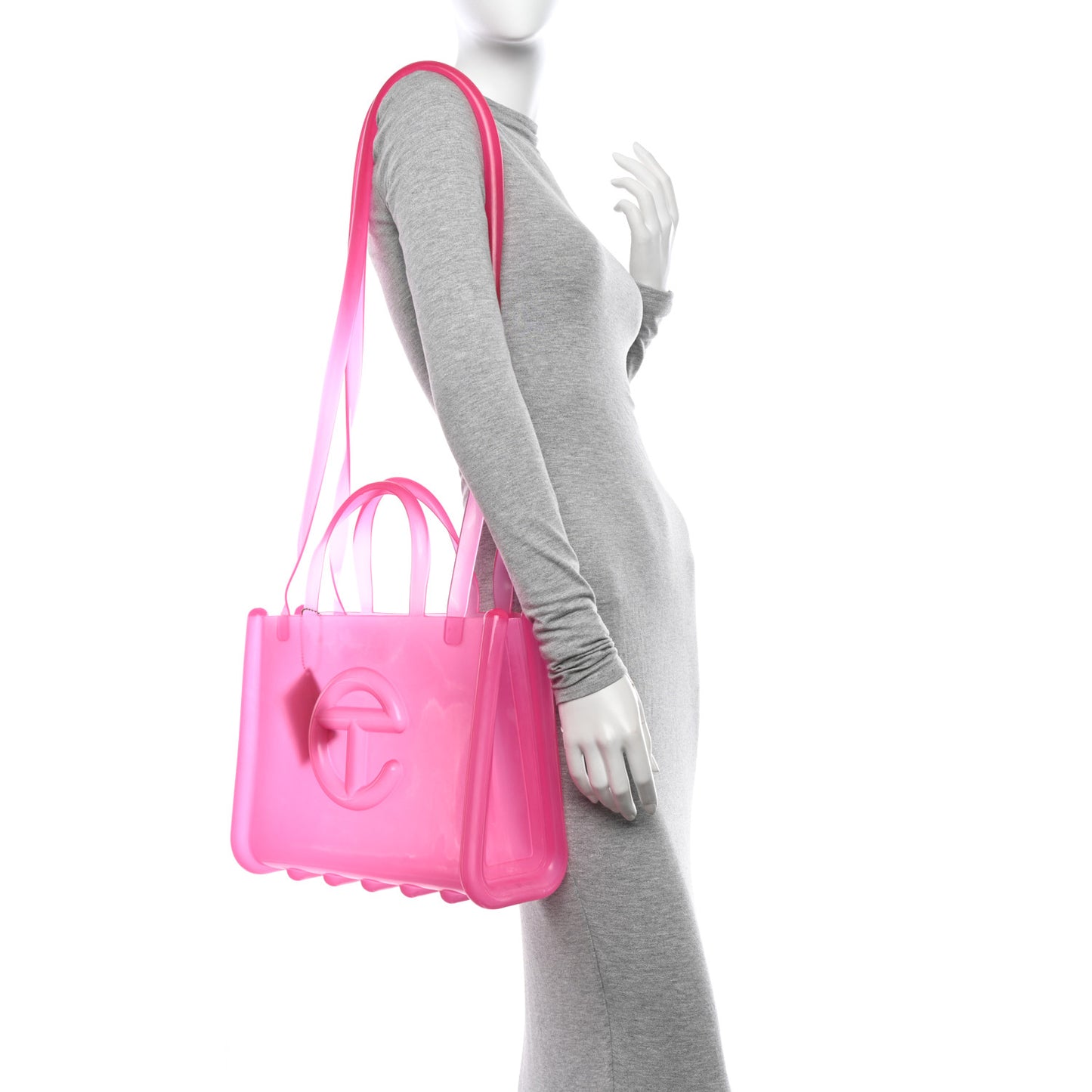 x MELISSA Jelly Medium Shopping Bag Clear Pink