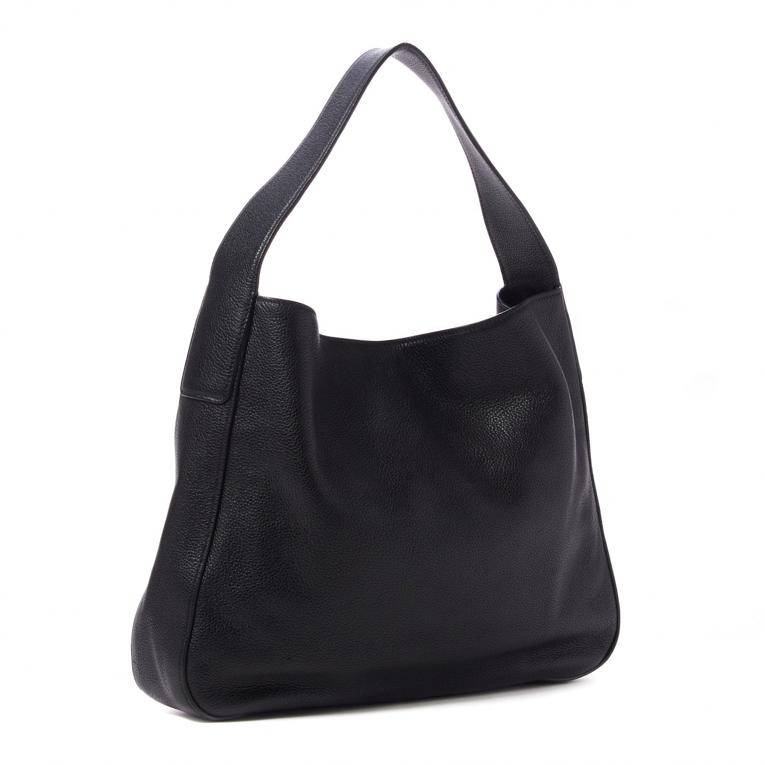 Prada Vitello Daino Shoulder Bag Black 2 of 9