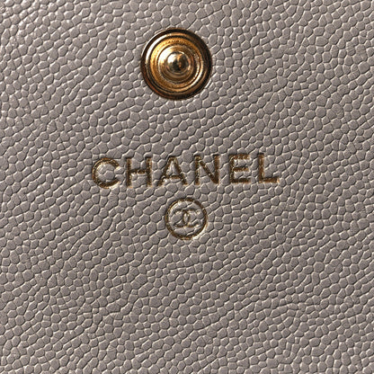 Chanel Caviar Quilted Large Boy Gusset Flap Wallet Grey 6 of 7