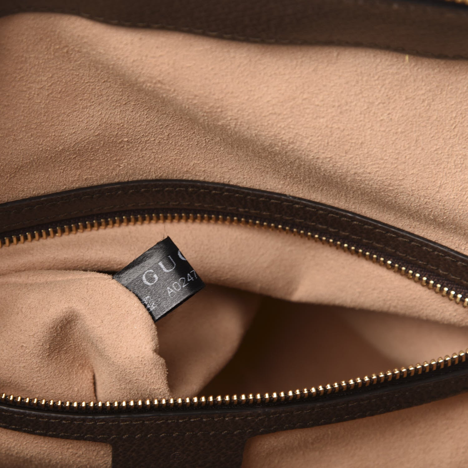 Gucci GG Supreme Monogram Web Medium Ophidia Tote Bag Brown 8 of 11