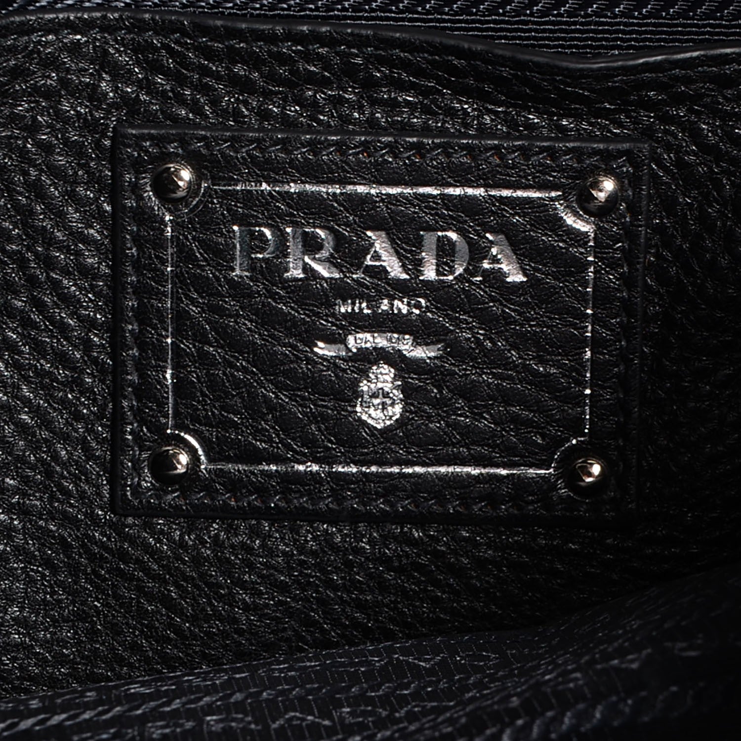Prada Vitello Daino Tote Nero Black 6 of 11