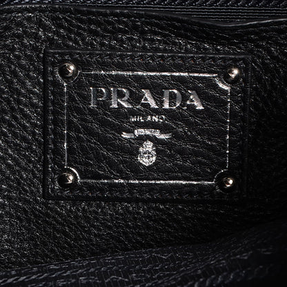 Prada Vitello Daino Tote Nero Black 6 of 11