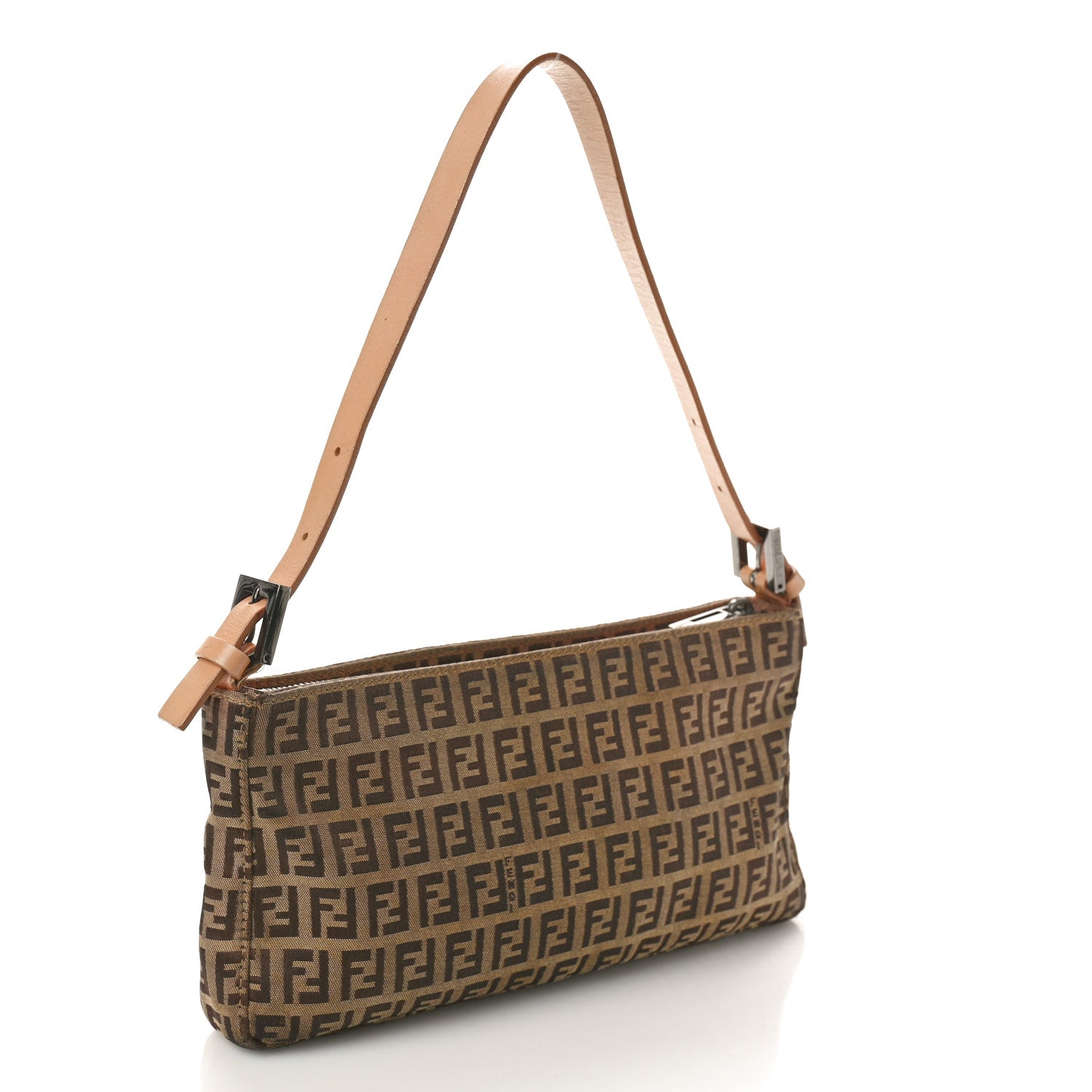 Fendi Zucchino Pochette Dark Brown 2 of 12
