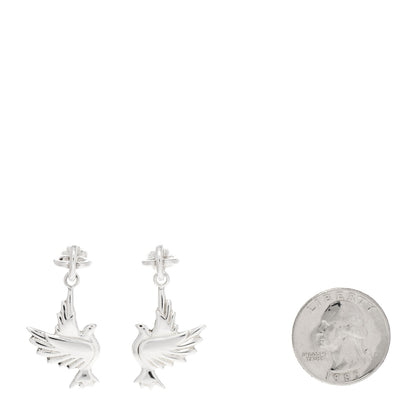 Tiffany Sterling Silver Dove Earrings 2 of 4