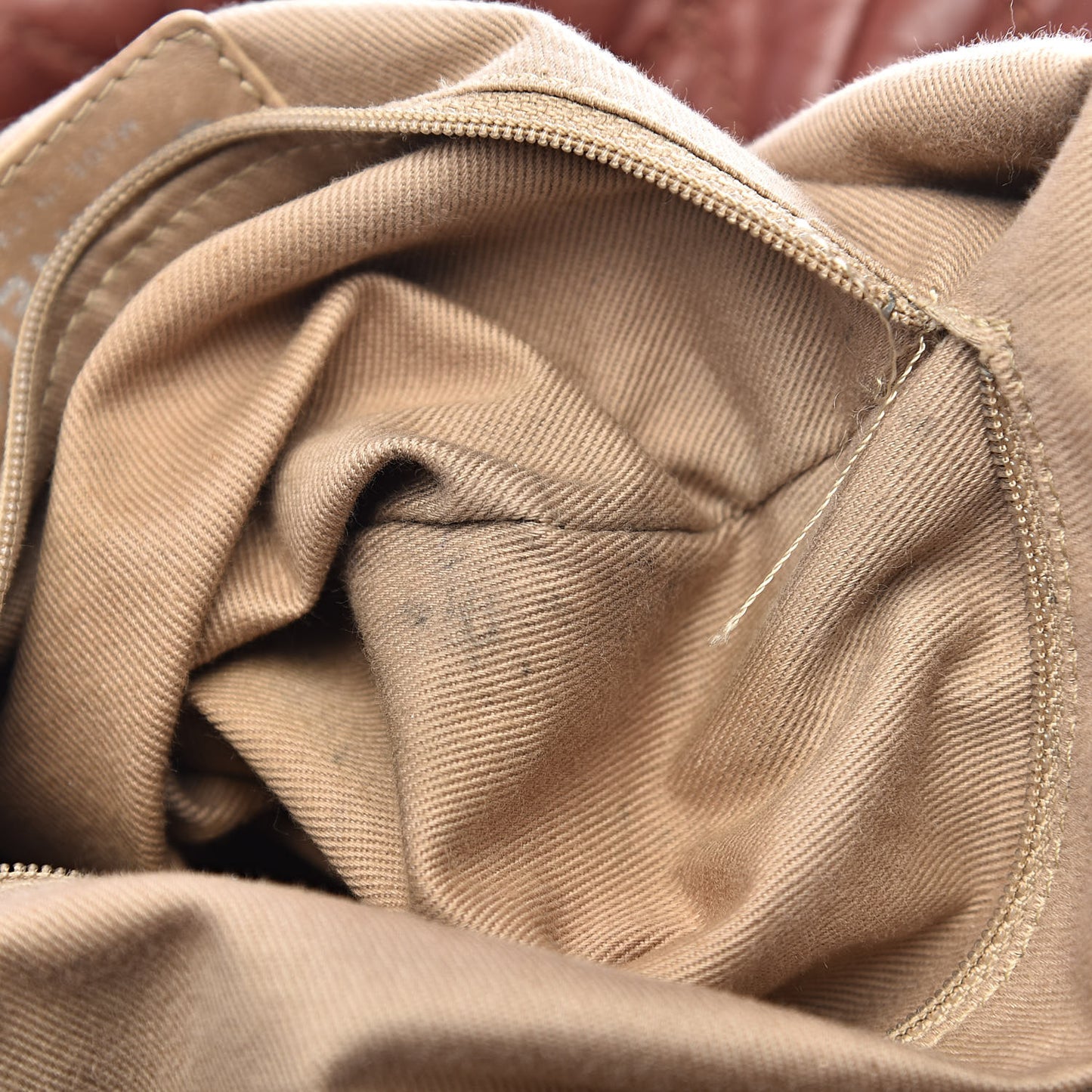 Distressed Lambskin Vintage Ligne Lady Braid Tote Brown