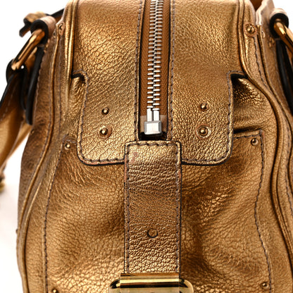 Chloe Metallic Calfskin Crystal Paddington Satchel Gold 19 of 19