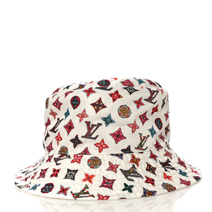 Louis Vuitton Monogram Lovely Gram Transformable Bob Bucket Hat 60 White 2 of 8