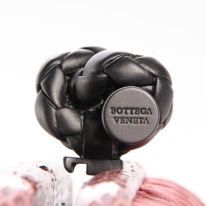 Bottega Veneta Satin Intreccio Impero Ayers Knot Clutch Magma 6 of 7