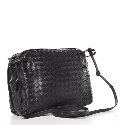 Bottega Veneta Nappa Intrecciato Pillow Crossbody Messenger Black 3 of 12