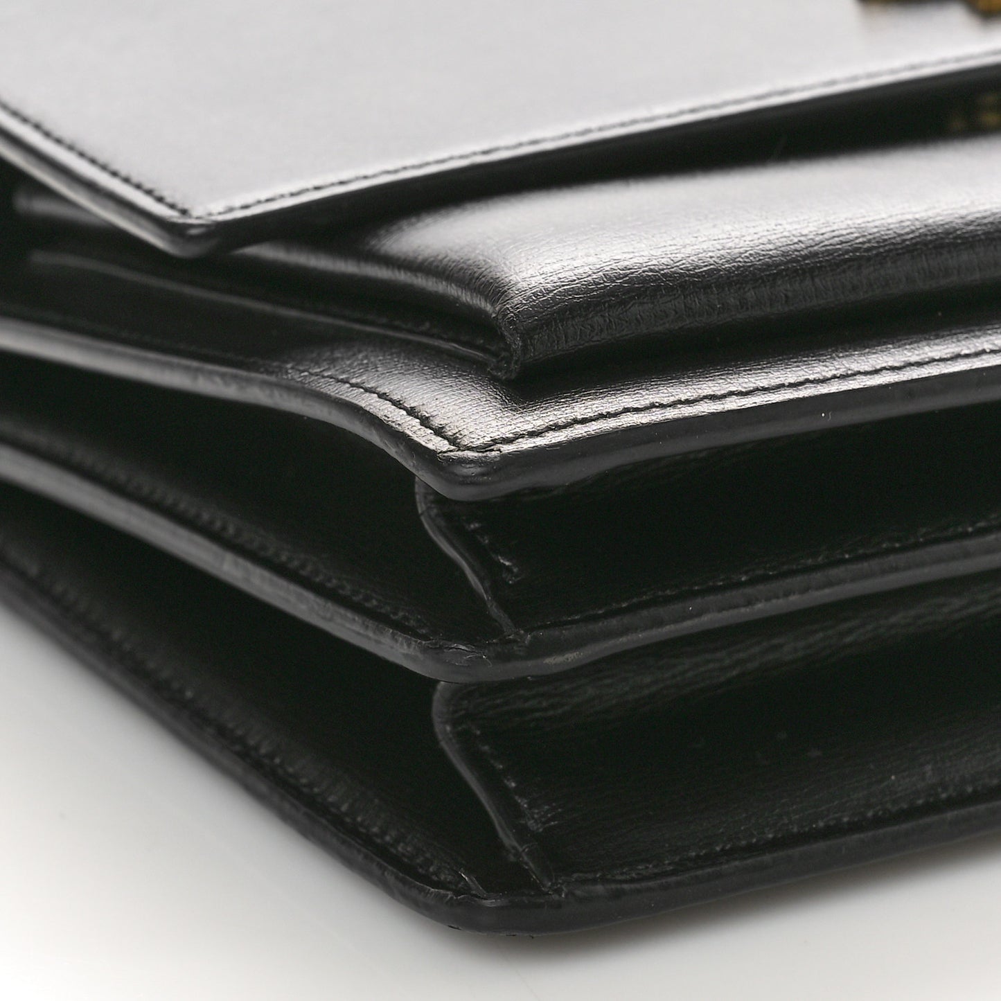 Calfskin Medium Monogram Sunset Black