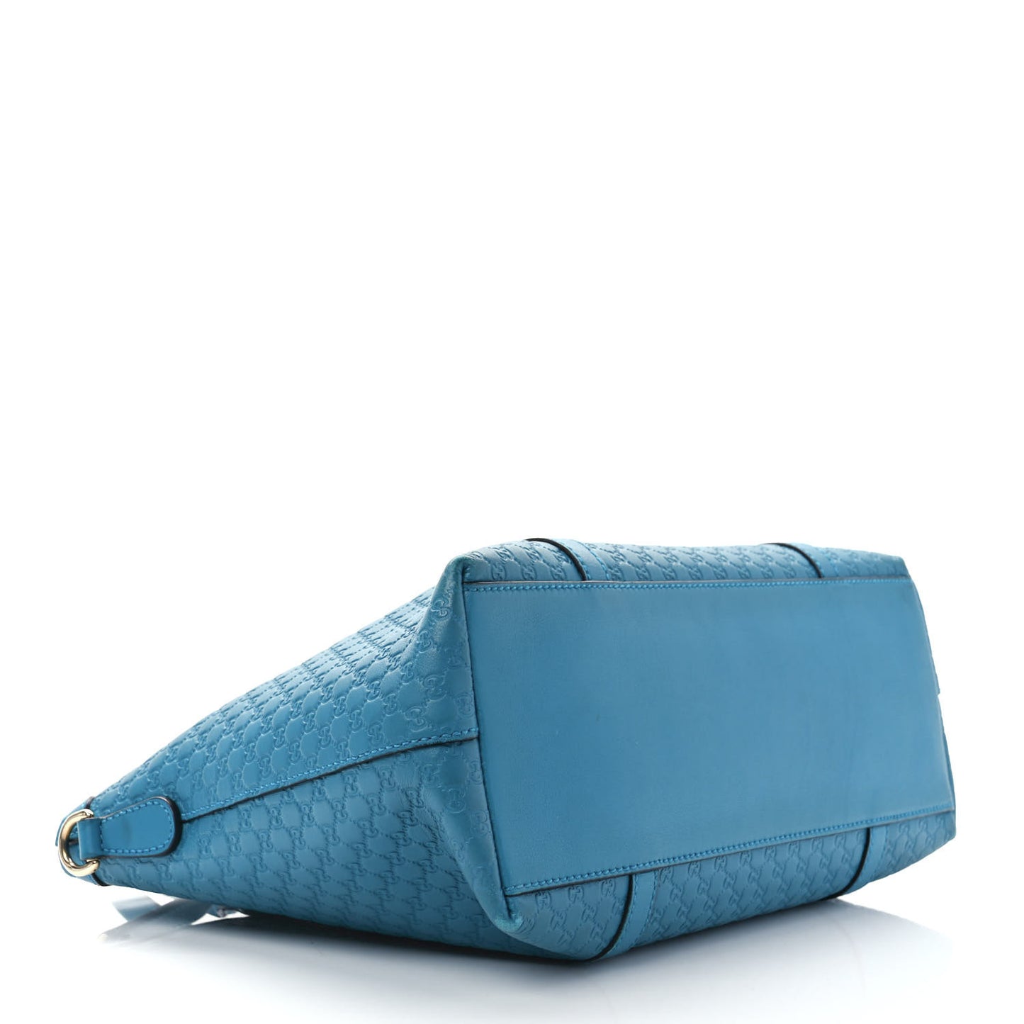 Soft Microguccissima Small Zippered Satchel Deep Cobalt