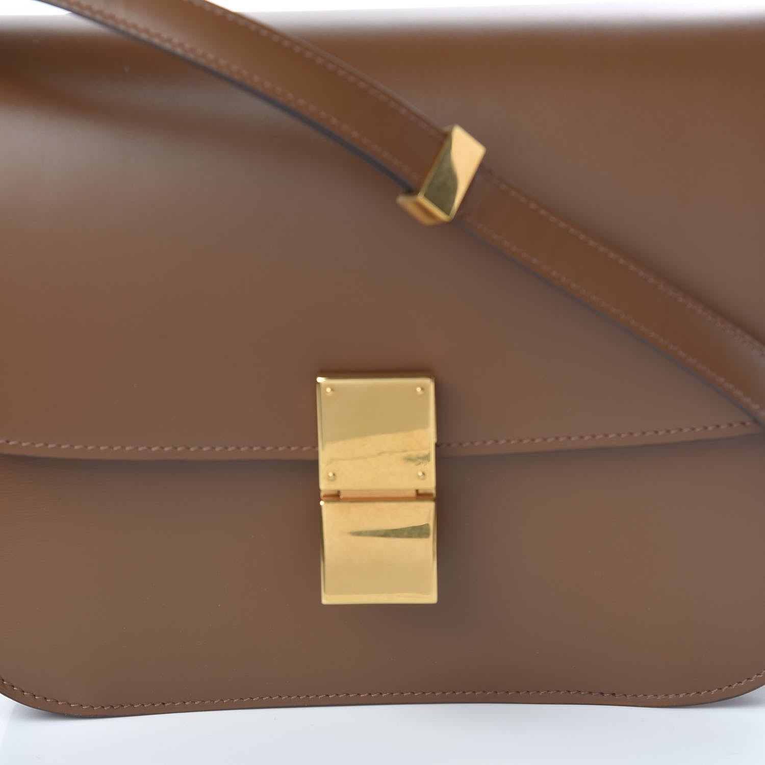 Celine Box Calfskin Medium Classic Box Flap Bag Camel 8 of 10