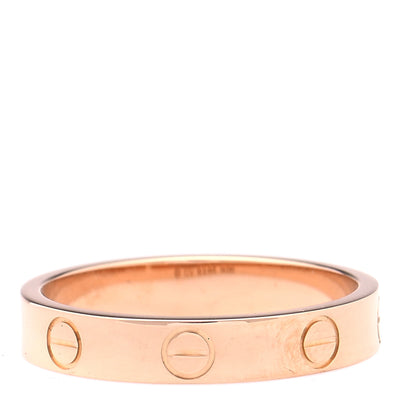 Cartier 18K Pink Gold 3.5mm LOVE Wedding Band Ring 54 7 3 of 4