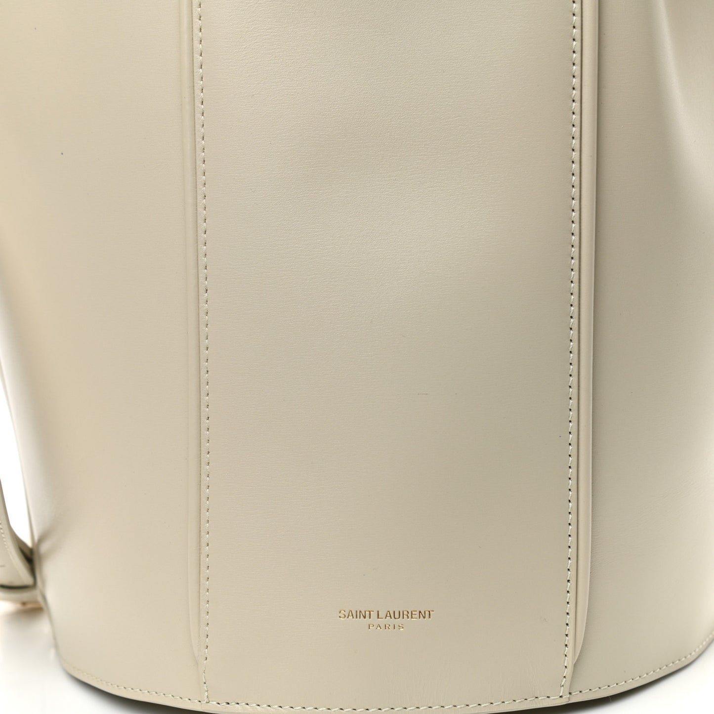 Smooth Calfskin Medium Talitha Bucket Bag Vintage White
