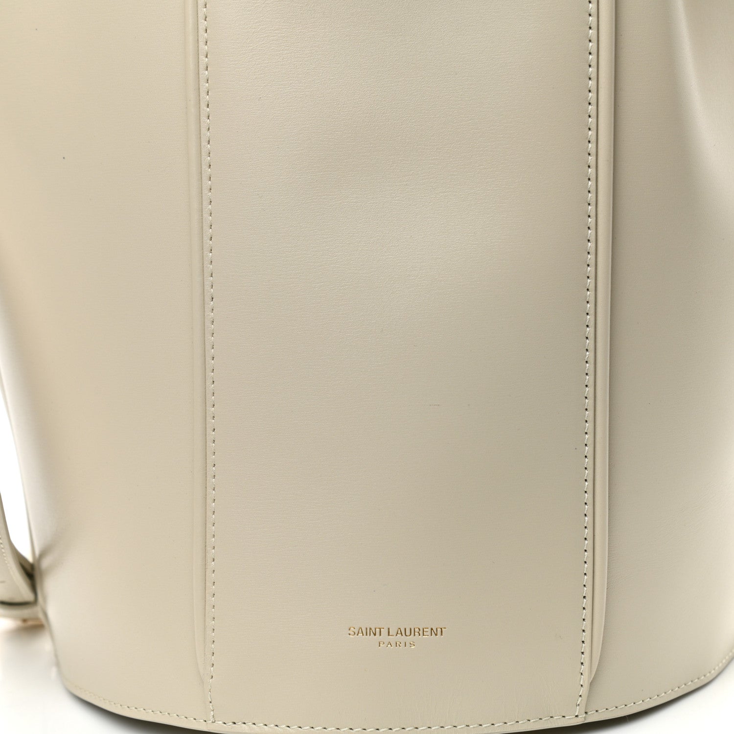 Saint Laurent Smooth Calfskin Medium Talitha Bucket Bag Vintage White 7 of 10