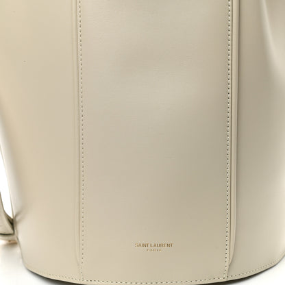 Saint Laurent Smooth Calfskin Medium Talitha Bucket Bag Vintage White 7 of 10
