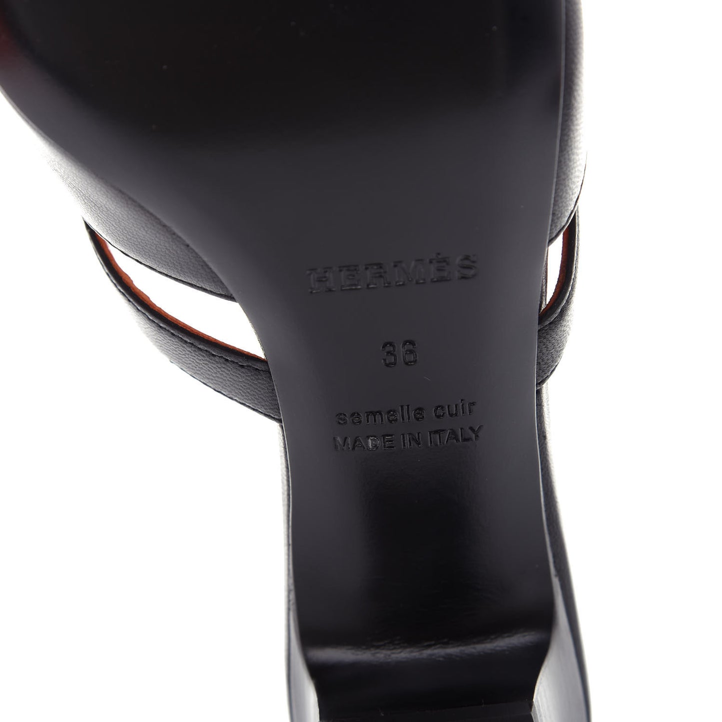 Goatskin Candy Sandals 36 Black