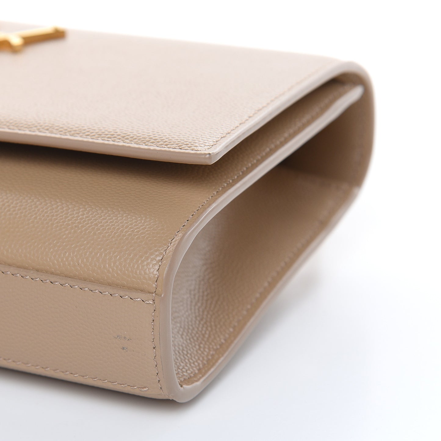 Grain De Poudre Small Monogram Kate Satchel Dark Beige