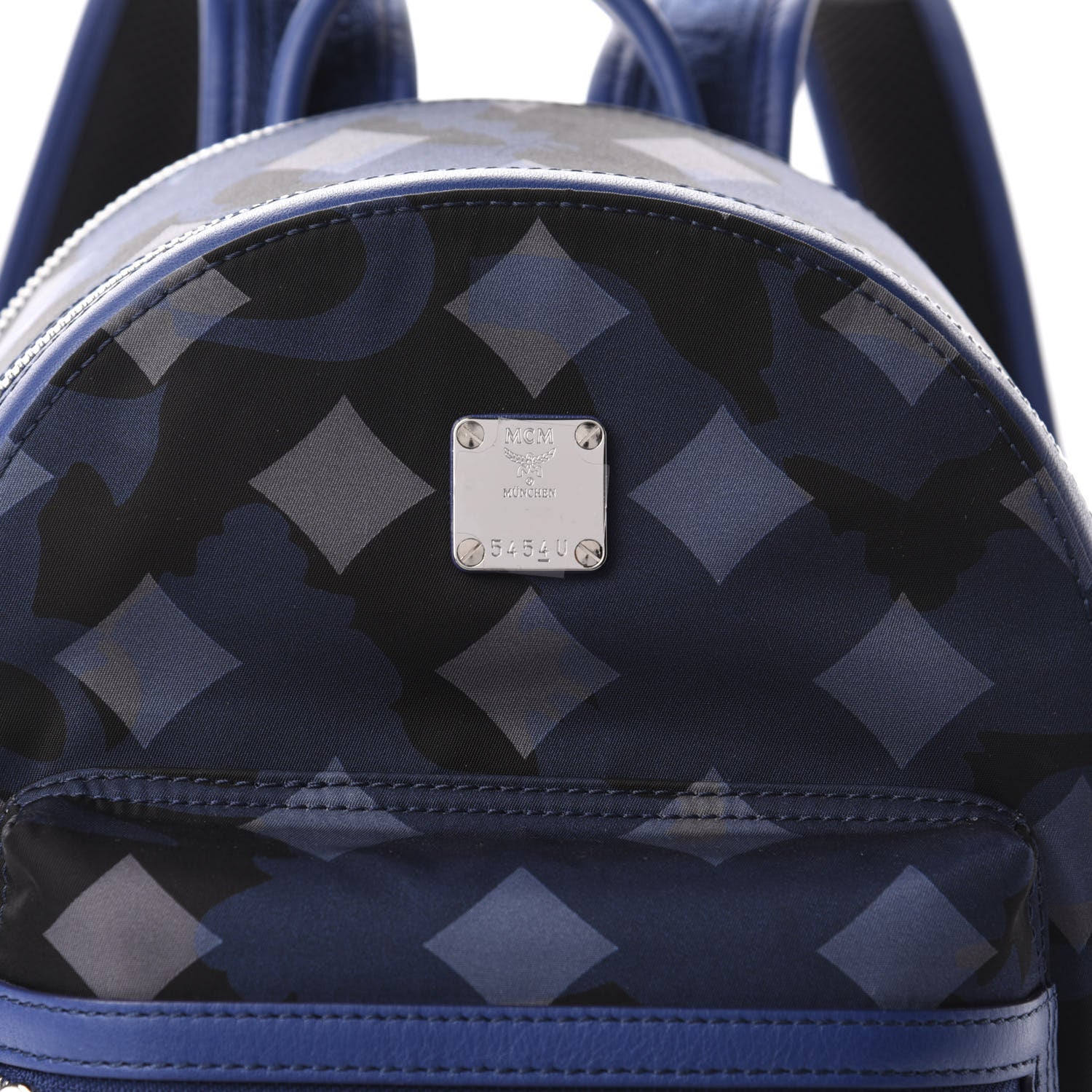 MCM Nylon Camo Dieter Small Backpack Estate Blue 11 of 11