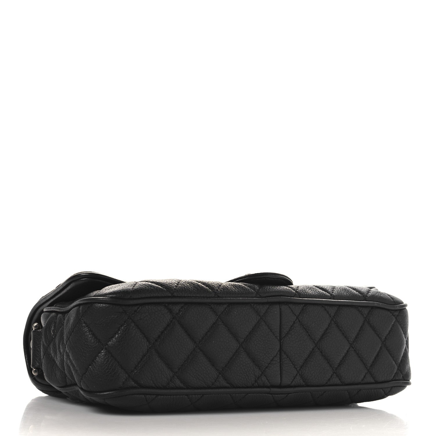 Chanel Grained Calfskin Quilted Medium Casual Rock Flap Black 4 of 10