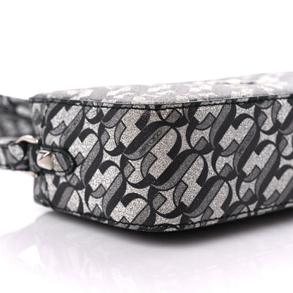 Jimmy Choo Glitter JC Logo Camera Bag Silver Black 7 of 10