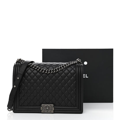 Chanel Caviar Quilted Large Boy Flap Black 11 of 11