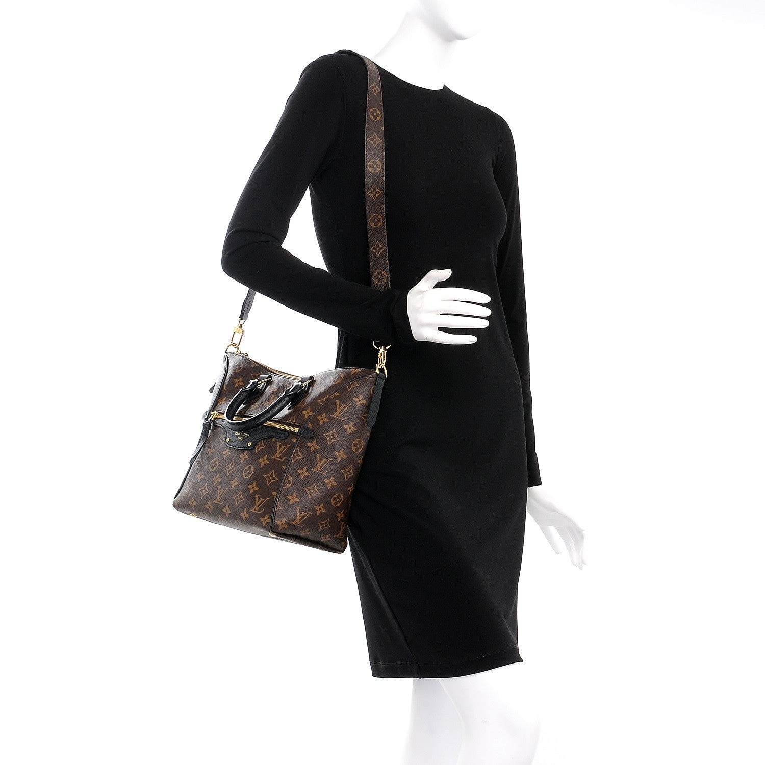 Louis Vuitton Monogram Tournelle PM Black 2 of 7