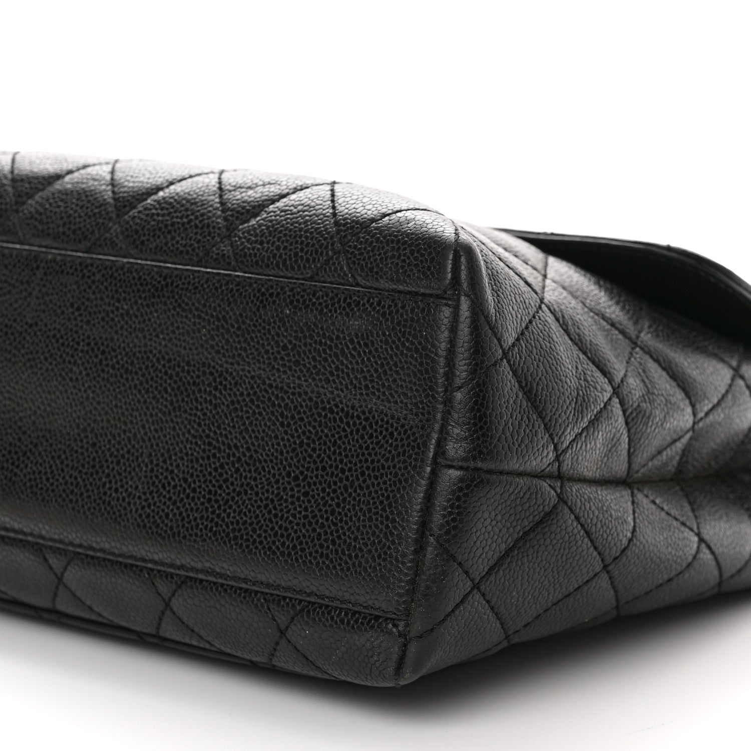 Chanel Caviar Quilted Jumbo Kelly Flap Black 9 of 9