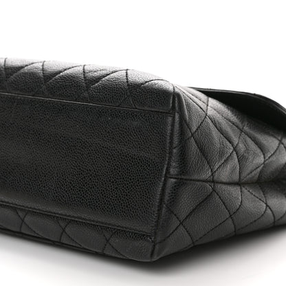 Chanel Caviar Quilted Jumbo Kelly Flap Black 9 of 9