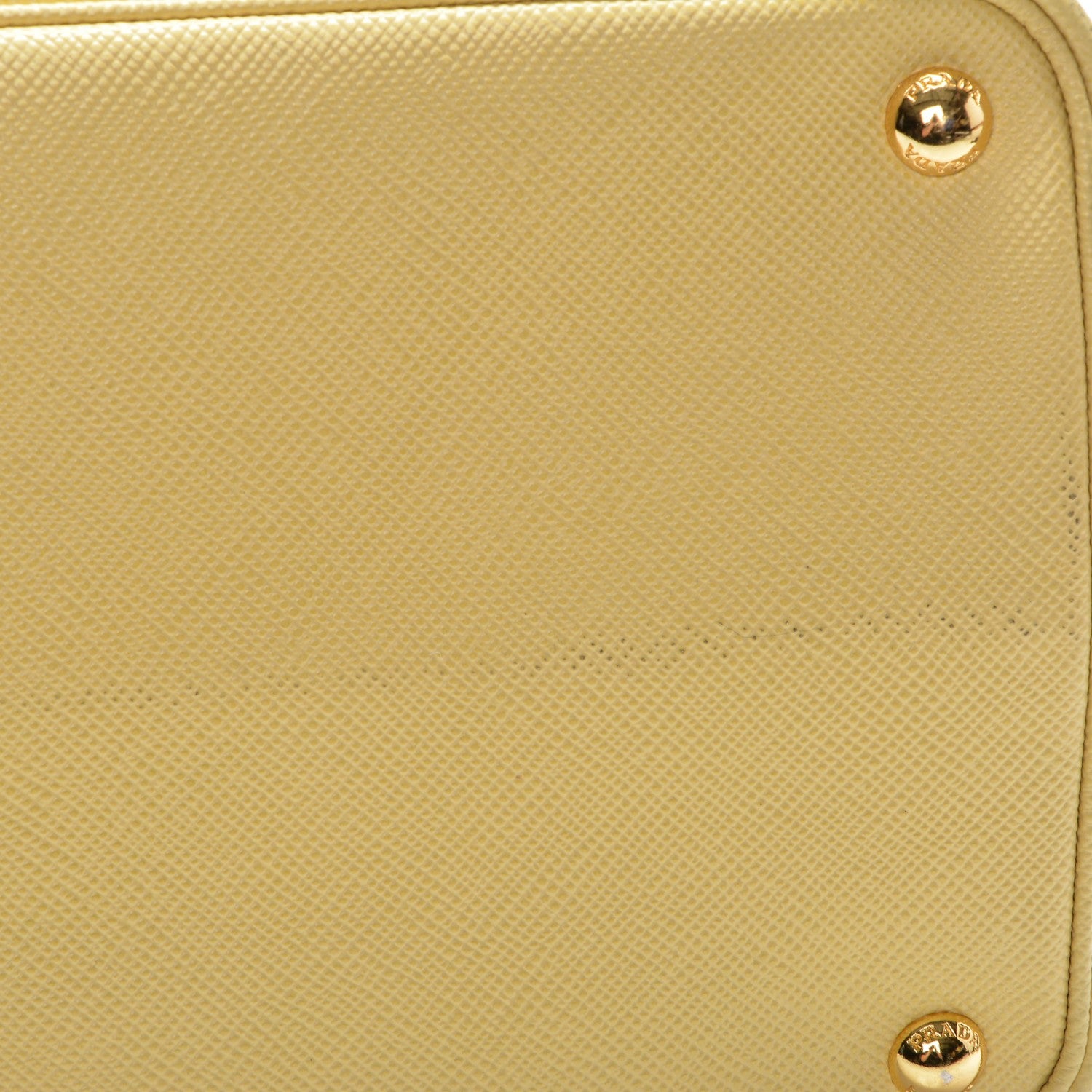 Prada Saffiano Cuir Medium Double Bag Polline 12 of 15