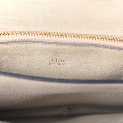 Chloe Calfskin Suede Medium Faye Shoulder Bag Motty Grey 8 of 12