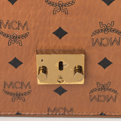 MCM Visetos Medium Patricia Satchel Cognac 11 of 11
