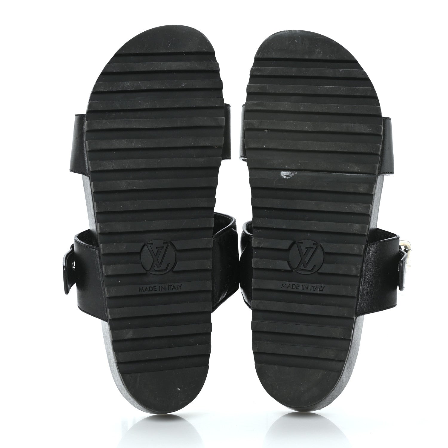 Louis Vuitton Calfskin New Wave Bom Dia Mule Sandals 40 Black 5 of 8